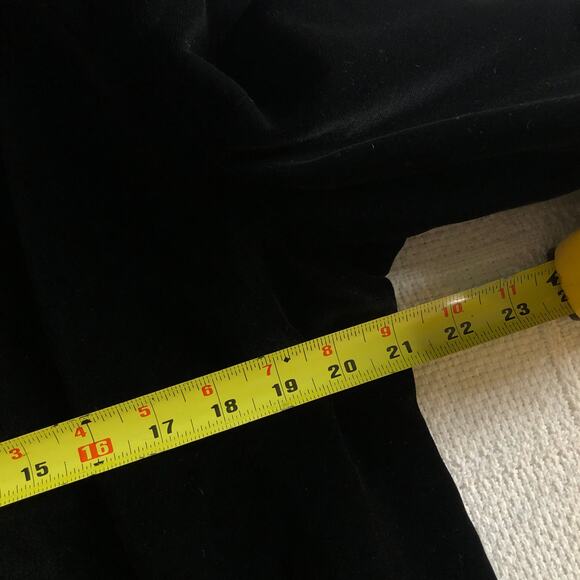 VTG 90s Cassandra Black Velvet Blazer Made in Japan Size 40 Medium Quiet Luxury - Picture 11 of 12